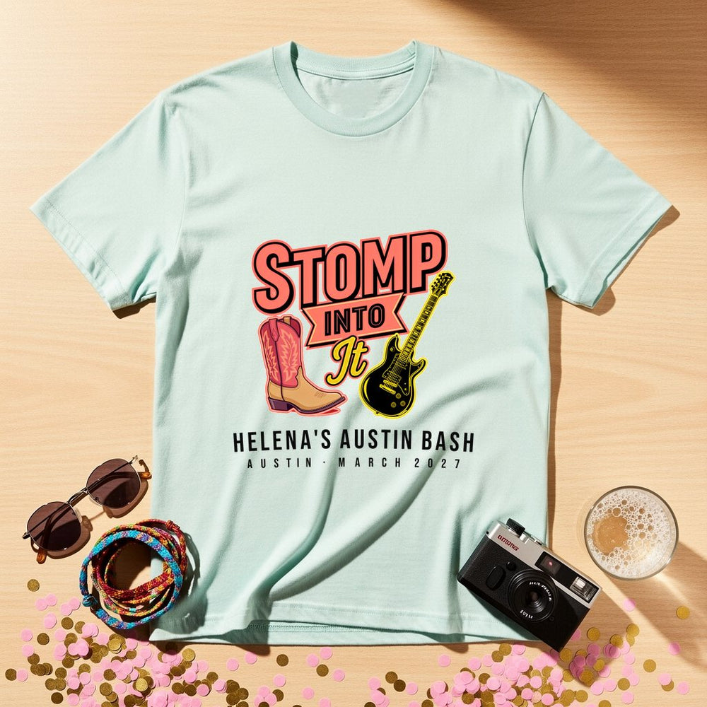 Stomp Into It Personalized Bachelorette T-Shirt