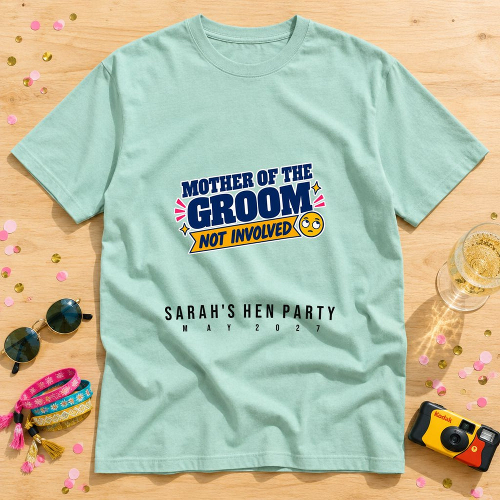 Not Involved Personalized Bachelorette T-Shirt