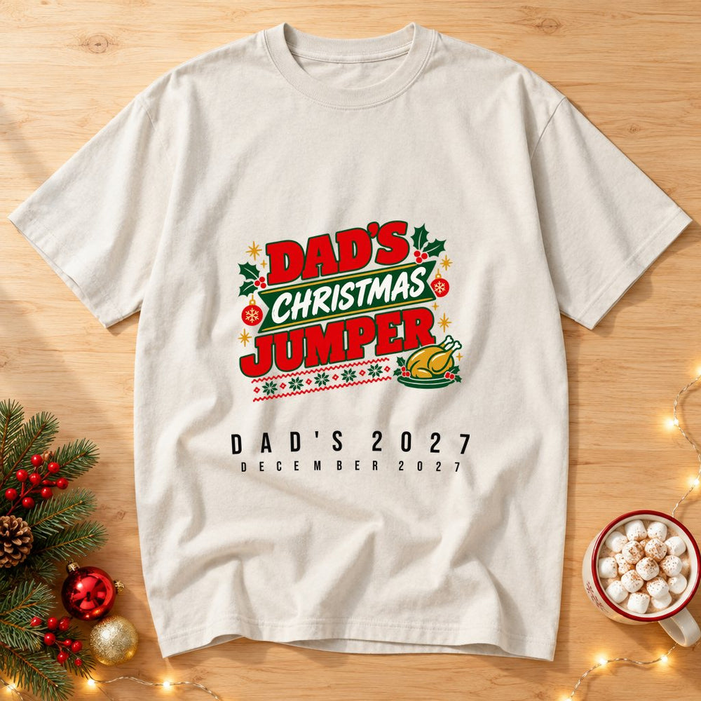 Dads Sweater Personalized Christmas T-Shirt