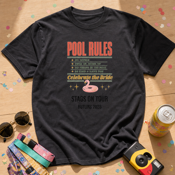 Pool Rules Bride Tee